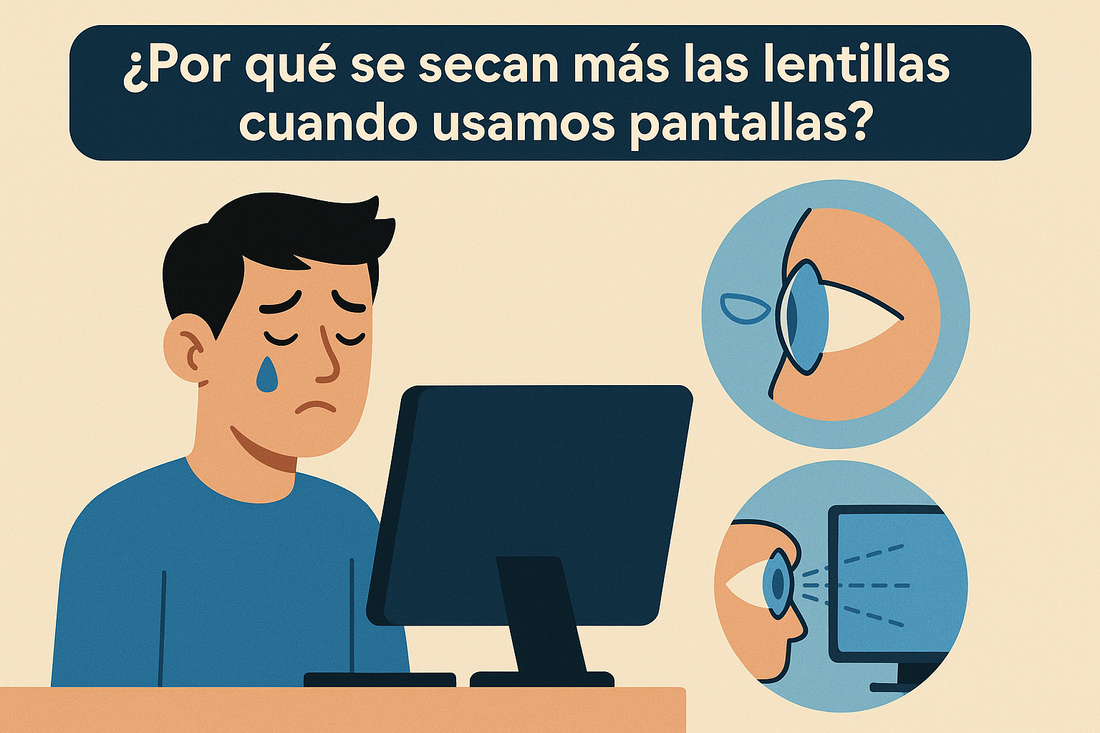 ¿Por qué se secan más las lentillas cuando usamos pantallas?
