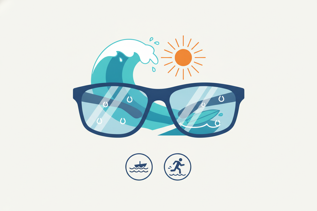 Qué son las lentes hidrófobas en gafas de sol y por qué importan en playa, mar y deportes acuáticos