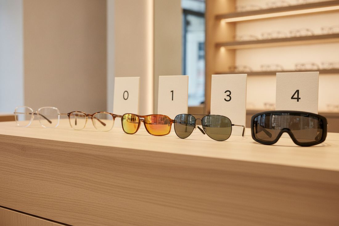 Categorías 0, 1, 2, 3 y 4 en gafas de sol: qué significan y cuáles no sirven para conducir