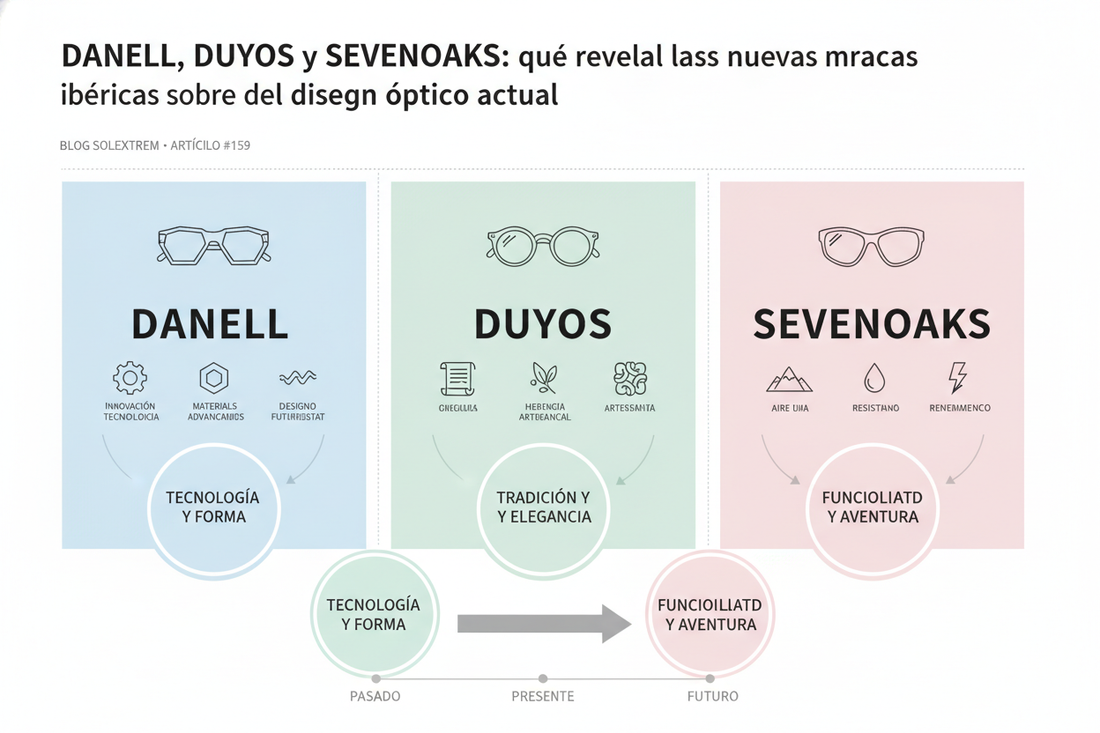 DANELL, DUYOS y SEVENOAKS: qué revelan las nuevas marcas ibéricas sobre el diseño óptico actual