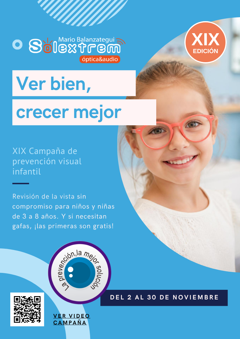 XIX Campaña de Prevención Visual Infantil de Solextrem: ver bien, crecer mejor