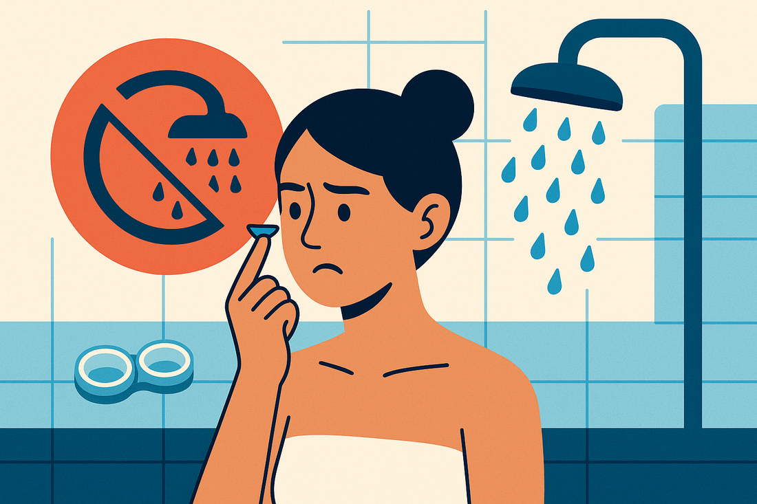 Por qué no debes bañarte ni ducharte con lentillas