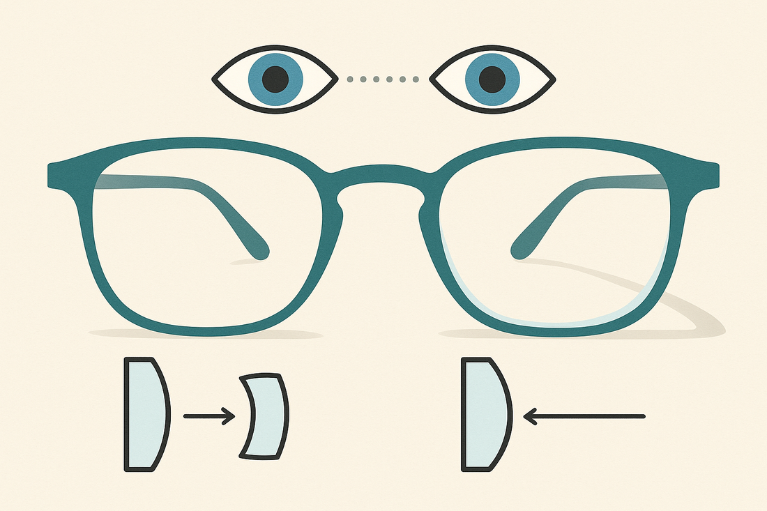 Por qué algunas lentes graduadas quedan más finas que otras con la misma graduación
